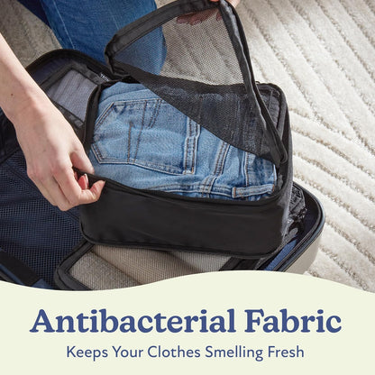 Vandel Space-Saving Compression Packing Cubes for Women, Men, Compressible Carry On Suit Case Organizer Luggage Packing Cubes for Travel Organizer Bags for Luggage and Backpacks, Suitcase Cube