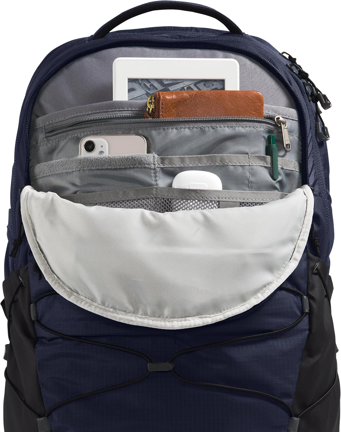 THE NORTH FACE Borealis Commuter Laptop Backpack | Water Repellent Finish, 16" Laptop Sleeve, Large Main Compartment for Everyday Carry, TNF Navy/TNF Black-NPF, One Size