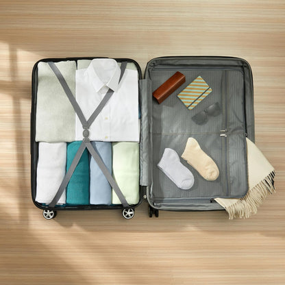 Amazon Basics 30-Inch Hardside Checked Luggage With TSA Lock, Hardshell Suitcase With Wheels, Expandable For Up to 12.5% More Space, With Scratch-Resistant Surface, 8 Multi-directional Wheels, Black