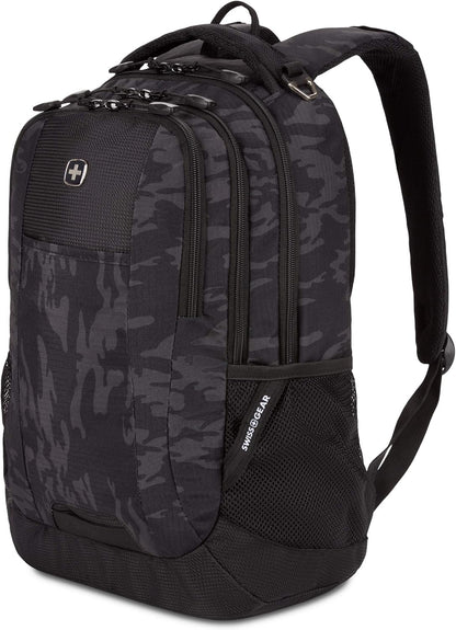 SwissGear Cecil 5505 Laptop Backpack, Black Cod/Camo, 18-Inch