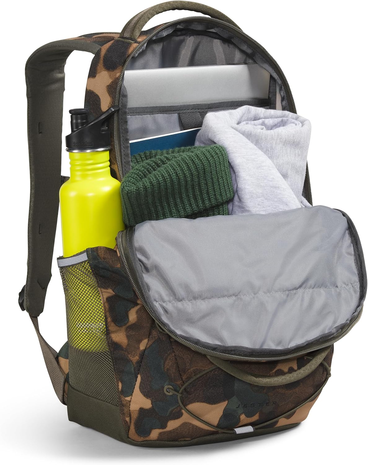 The North Face Jester Everyday Laptop Backpack, Utility Brown Camo Texture Print/New Taupe Green, One Size
