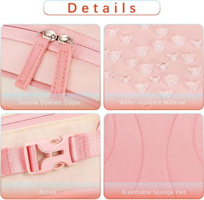 Cute Mini Toddler Backpacks for Girls 2-4 Little Kids Backpack preschool Bookbag (Pink and Cream)