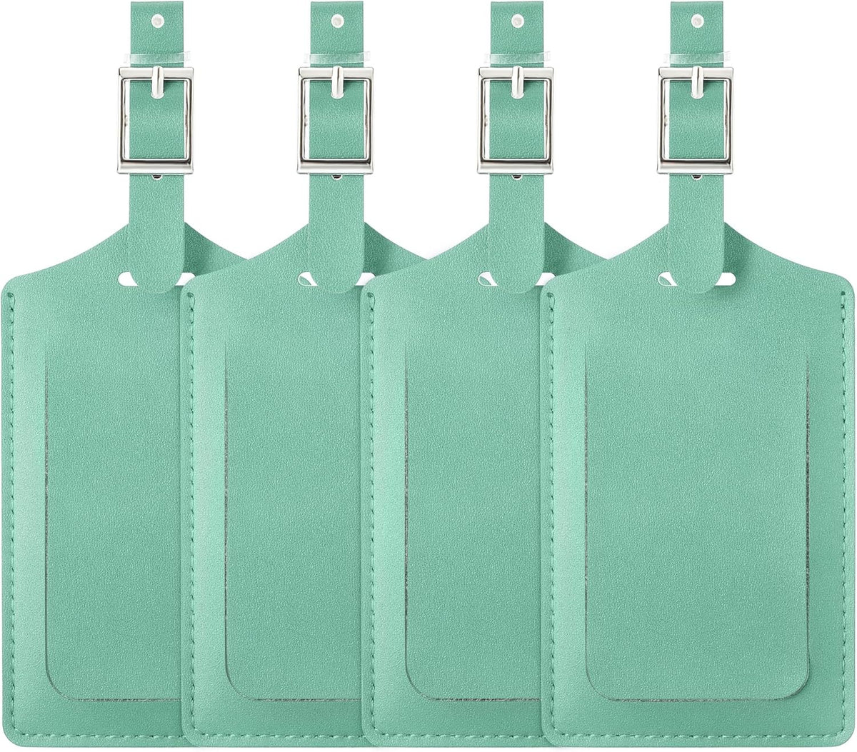 Travelambo Luggage Tags for Suitcases PU Leather Travel Tags Bag Tags Privacy Protection Travel Essentials