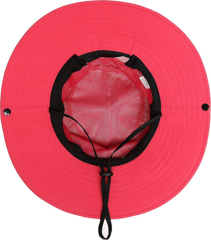 Womens Summer Sun Hat Beach Hat Wide Brim Outdoor UV Protection Hat Foldable Cool Mesh Ponytail Bucket Hat