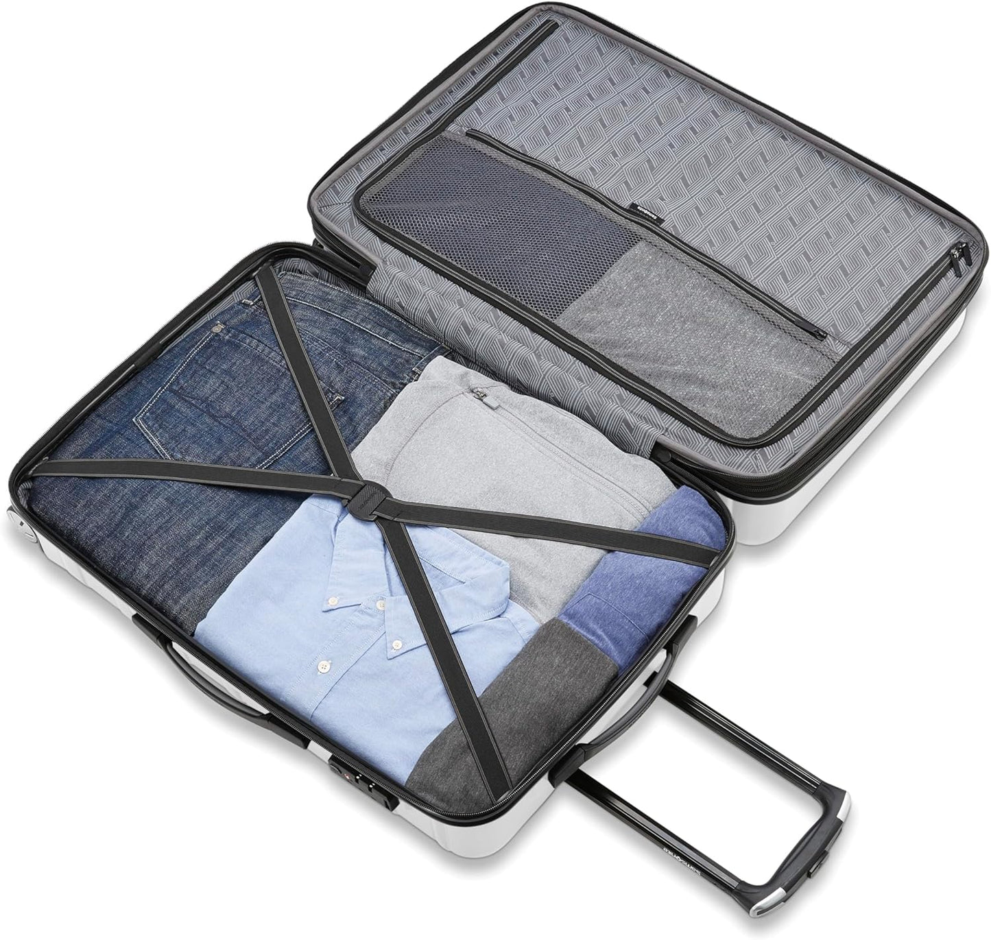 Samsonite Omni 2 Hardside Expandable Luggage with Spinner Wheels, Birch White, 2-Piece Set (19/28)