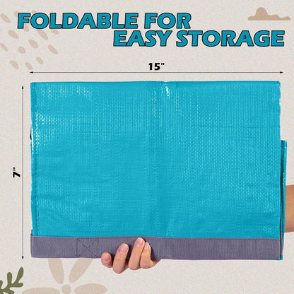 8 Pack Extra Large Moving Bags Heavy Duty Packing Bags with Extra Long Handles and Zippers Storage Totes for College Students Room Dorm Essentials Packing Supplies(Blue)