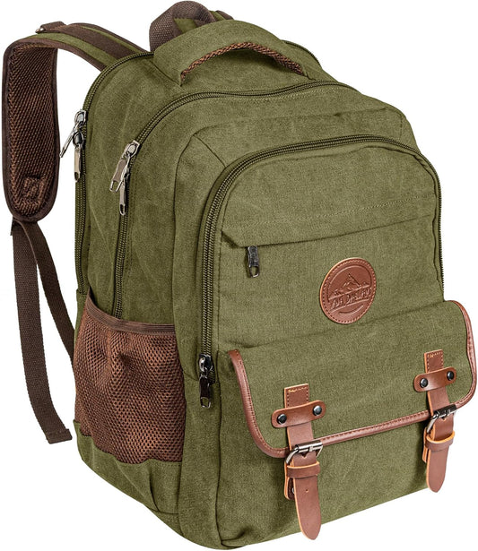 Ama Dablam Premium Original Canvas Backpack/ 17”Laptop/XL-30L/ Many Pockets | Strong Zippers | Thick Cotton | College Travel