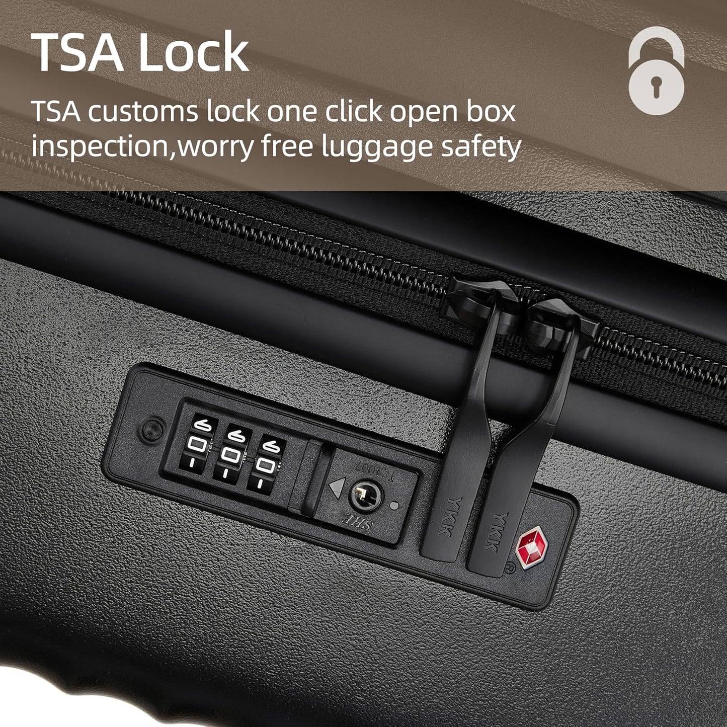 20 Inch Carry on Luggage,Airline Approved 22x14x9 Hard Shell Carry on Suitcase with 360° Spinner Wheels,TSA Lock and Lightweight Hardside Carry-on Luggage for Travel (Black, 20 Inch)