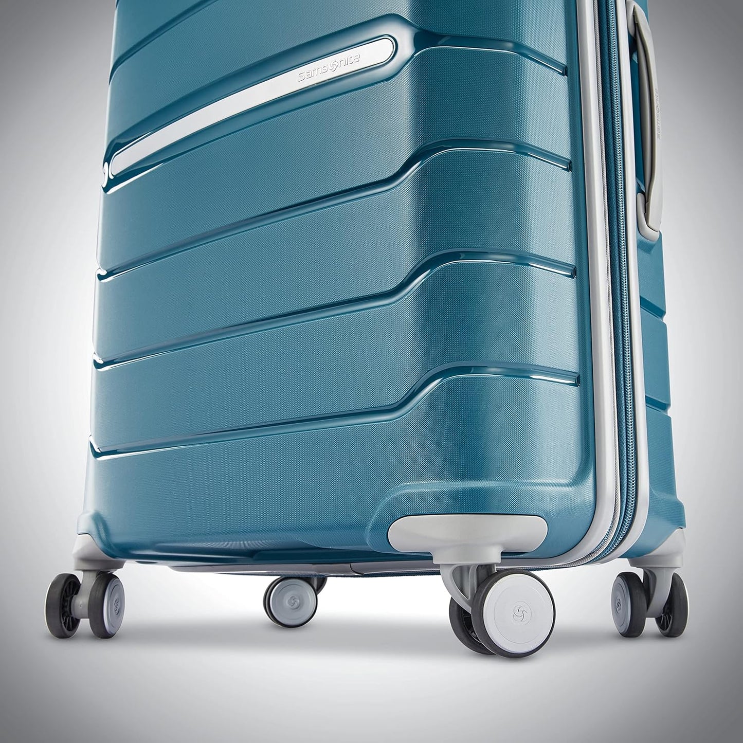 Samsonite Freeform Hardside Carry-On Luggage with Spinner Wheels - Hardshell Suitcase - TSA, Airline-Approved - Expandable Hard Shell, Smooth Rolling Wheels for Lightweight Travel - Dark Teal