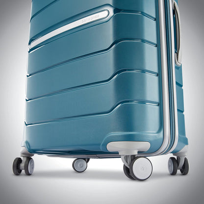 Samsonite Freeform Hardside Carry-On Luggage with Spinner Wheels - Hardshell Suitcase - TSA, Airline-Approved - Expandable Hard Shell, Smooth Rolling Wheels for Lightweight Travel - Dark Teal