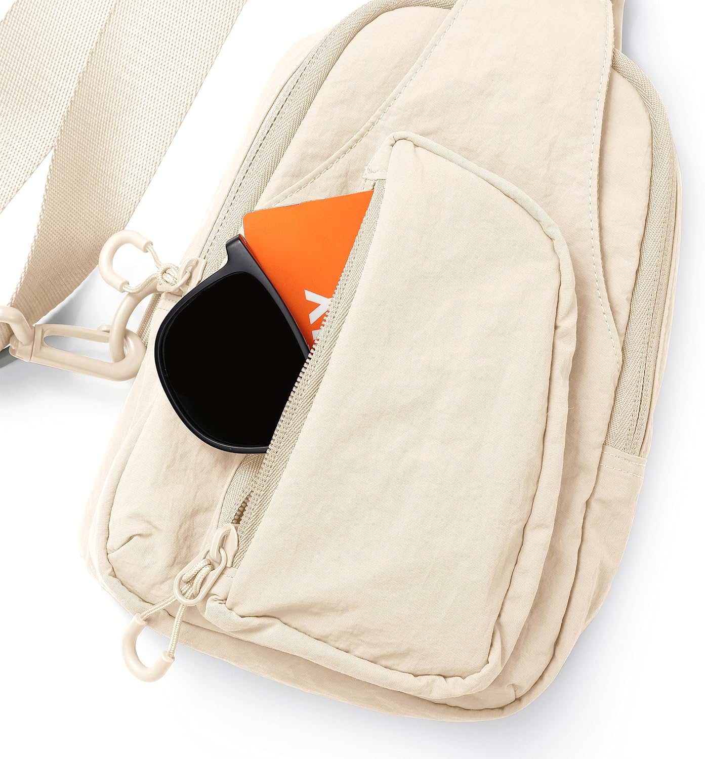 ODODOS Daily Sling Bag with Adjustable Straps Crossbody Chest Bag Lightweight Small Backpack for Casual Traveling Hiking