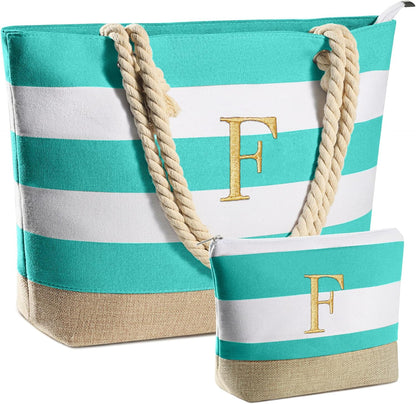 YOOLIFE Beach Bags for Women - Travel Canvas Beach Tote, Pool Waterproof Bag, Travel Essentials, Gifts for Women Birthday