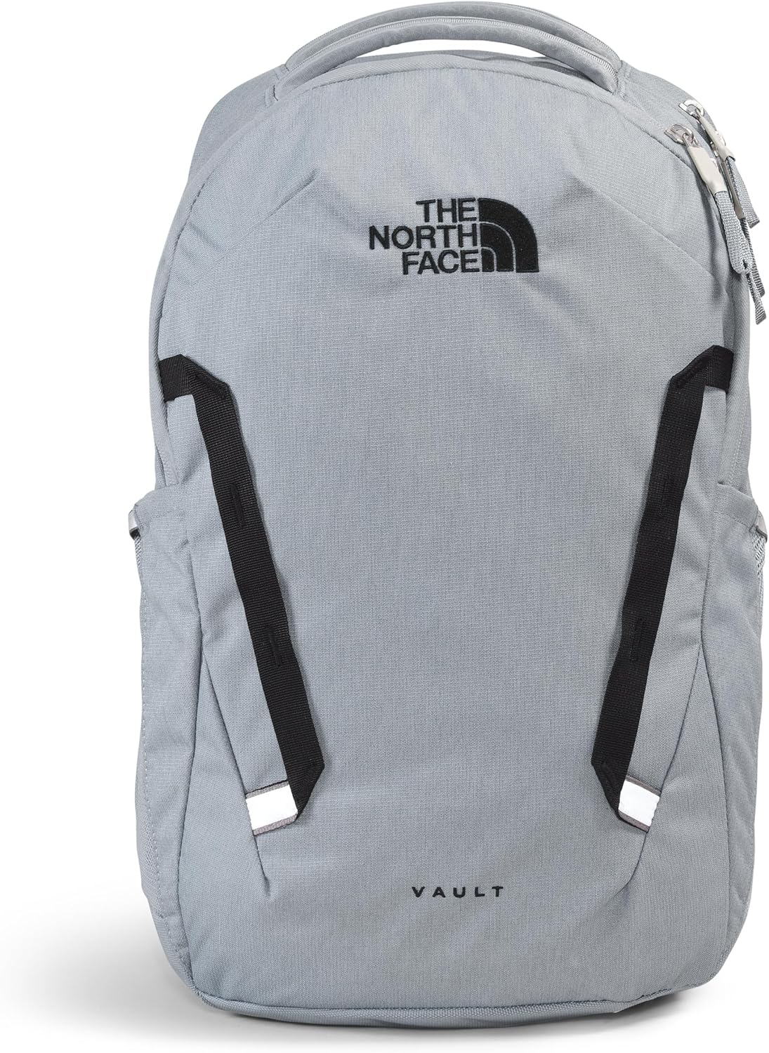 THE NORTH FACE Vault Everyday Laptop Backpack | Commuter Travel Bag with Water-Repellent Finish, Spacious Main Compartment, Mid Grey Dark Heather/TNF Black-NPF, One Size