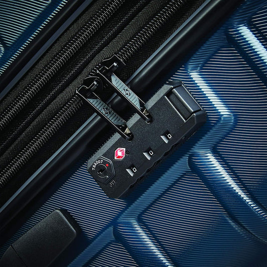 Samsonite Omni 2 28-Inch Large Checked Hardside Luggage with 360° Spinner Wheels - Scratch Resistant Hardshell - TSA Lock - Expandable Polycarbonate Shell for Lightweight Travel - Nova Teal