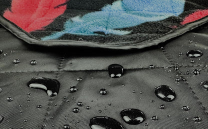 DOWN UNDER OUTDOORS Large Waterproof Windproof Extra Thick 350 GSM Quilted Fleece, or Sherpa Stadium Blanket