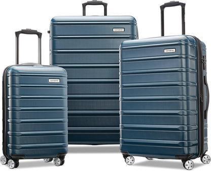 Samsonite Omni 2 Hardside Expandable Luggage with Spinner Wheels, 3-Piece Set (19/24/28), Nova Teal
