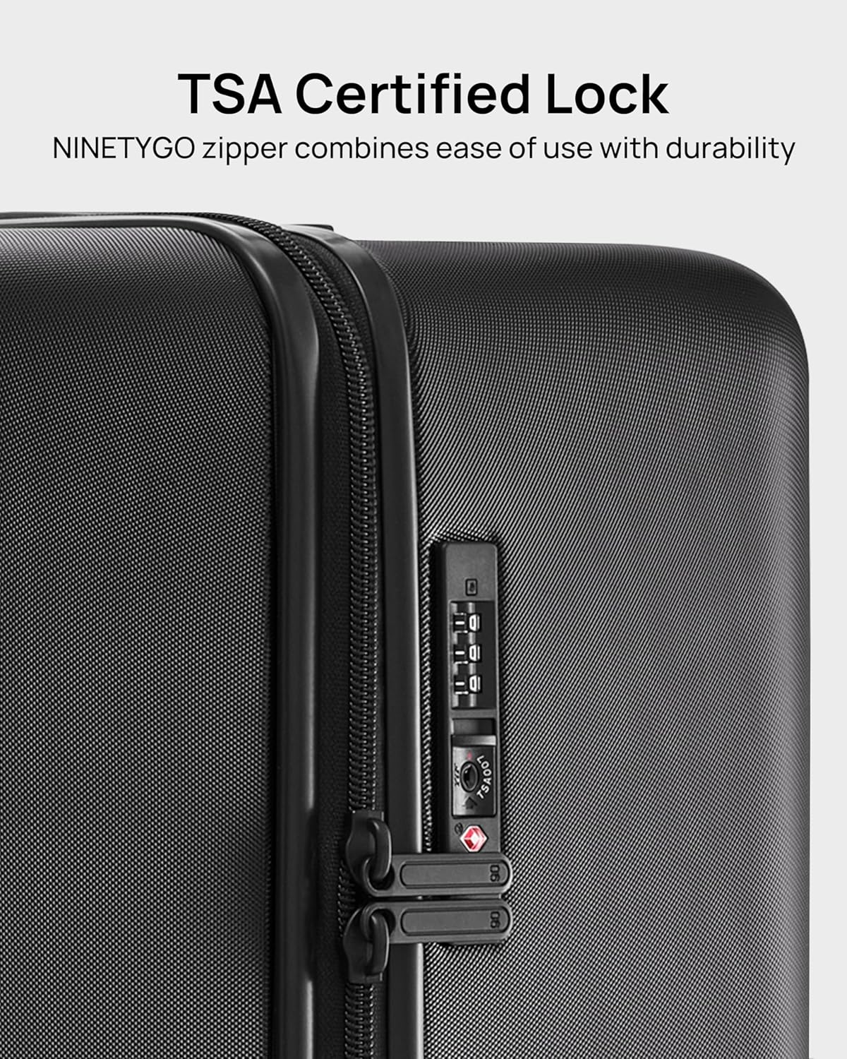 Carry On Suitcase, 20 Inch Carry-On Luggage with Double Spinner Wheels, Anti-Burst Zipper, Hard Case PC Suitcase Carry On, Lightweight Travel Luggage, TSA Approved (Onyx Black, Hudson)