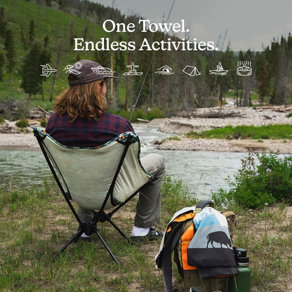 Nomadix Original Towel - Perfect for Beach, Pool, Travel, Camping, Yoga - Made with Recycled Materials - Super Absorbent - Sand Resistant
