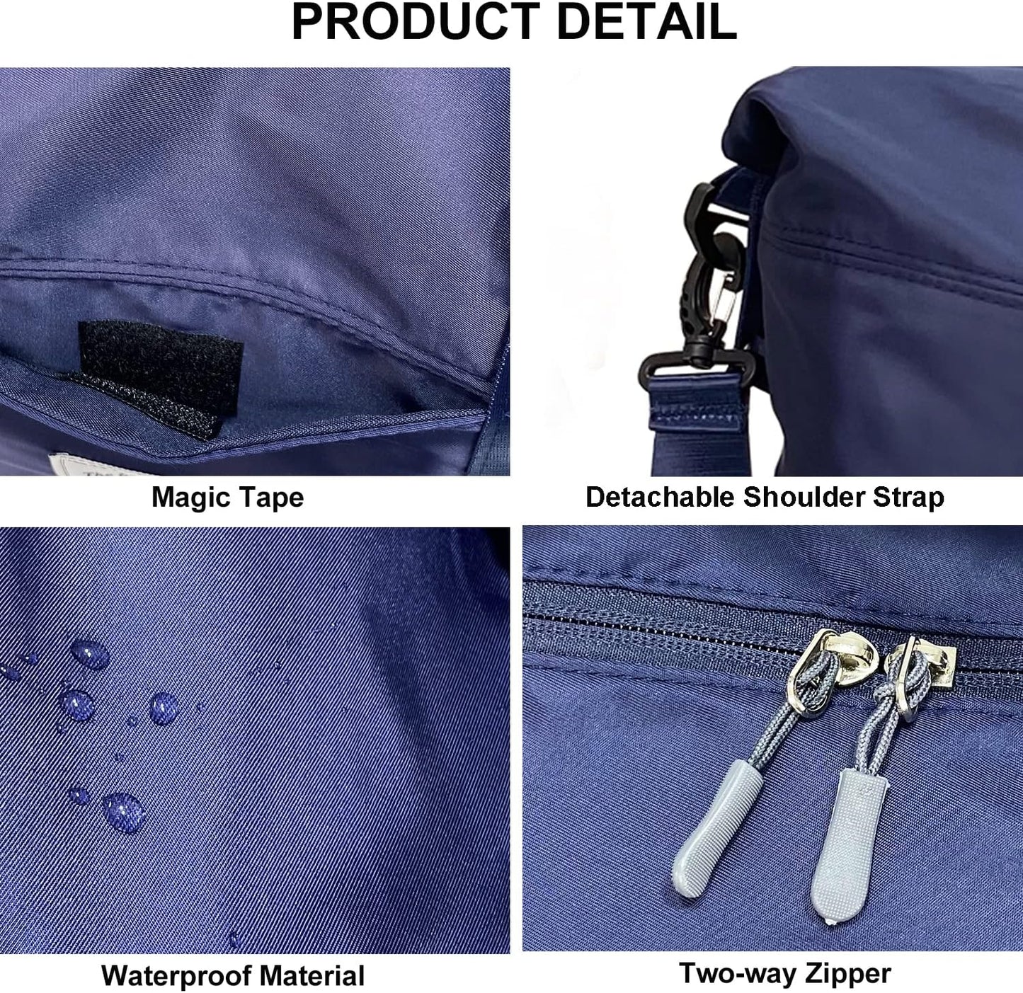 Travel Duffle Bag, Waterproof Sport Tote Gym Bag for Women Men, Overnight Weekender Carry On Bag with Wet Pocket