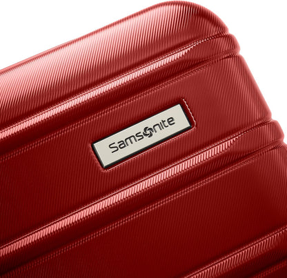 Samsonite Omni 2 Hardside Expandable Luggage with Spinner Wheels, 2-Piece Set (19/24), Arrow Red