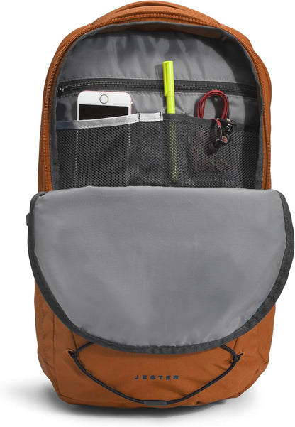 The North Face Jester Everyday Laptop Backpack, Leather Brown/Tnf Black, One Size