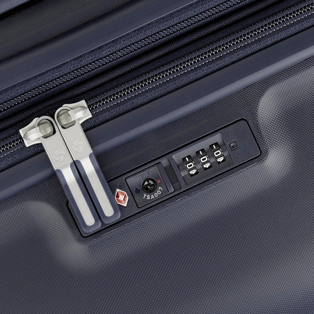 Samsonite Elevation Plus - Carry-On Hardside Luggage - Scratch Resistant Polypropylene Shell, RightHeight™ Adjustable Handle, Integrated AirTag Holder, TSA Lock, WetPak™ Compartment - Midnight Blue