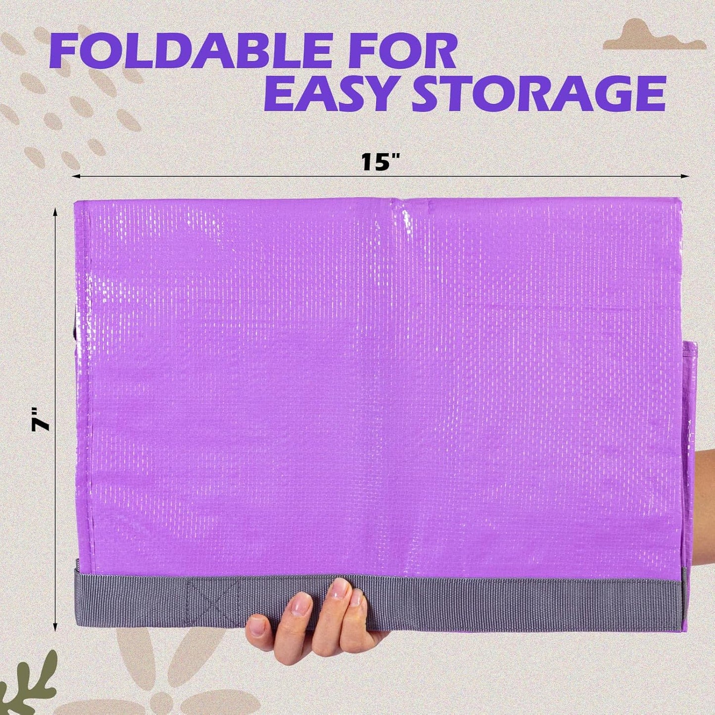 8 Pack Extra Large Moving Bags Heavy Duty Packing Bags with Extra Long Handles and Zippers Storage Totes for College Students Room Dorm Essentials Packing Supplies(Purple)