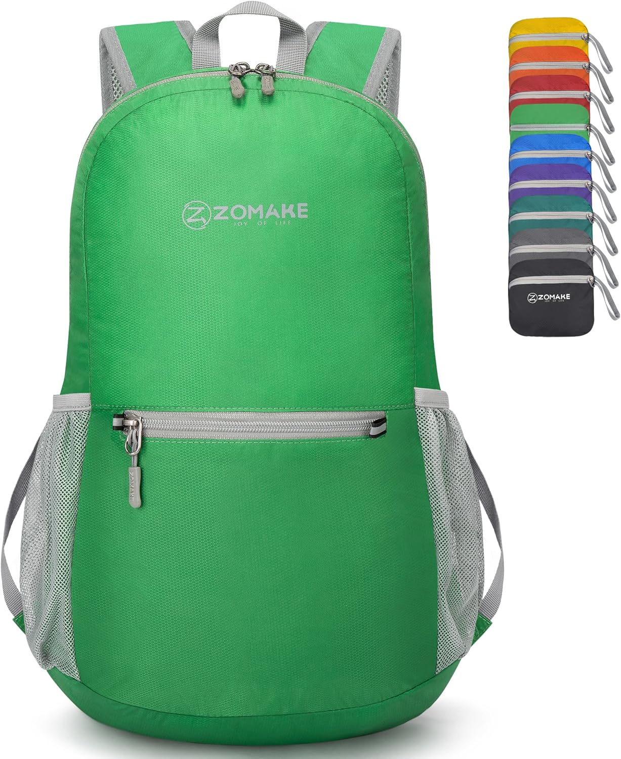 ZOMAKE Ultra Lightweight Hiking Backpack 20L - Packable Small Backpacks Water Resistant Daypack for Women Men(Grass green)