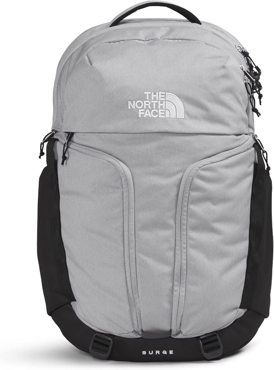 The North Face Surge Commuter Laptop Backpack, Meld Grey Dark Heather/TNF Black, One Size