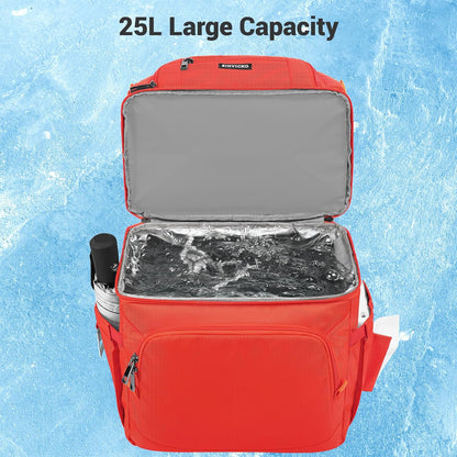 Insulated Cooler Backpack,Double Deck Leakproof Cooler Bag,Insulated Backpack Cooler Lunch Backpack for Men Women
