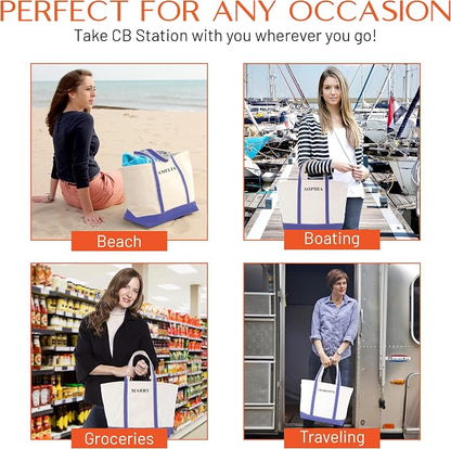 CB STATION Medium Classic Canvas Tote Bag - Image 7