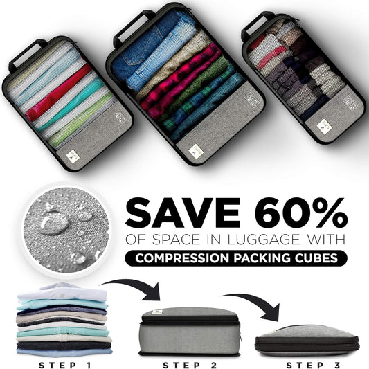 VASCO Compression Packing Cubes for Travel