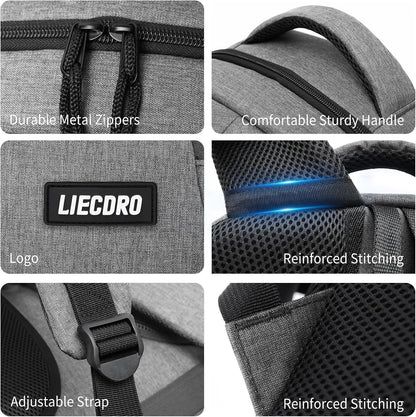 Grey Backpacks for Men, Backpack for School, School Backpack for Boys Teens, 15.6 inch Laptop Back Pack with USB Charging Port, College Book Bag, Business Work Travel Bookbag, mochilas para hombres