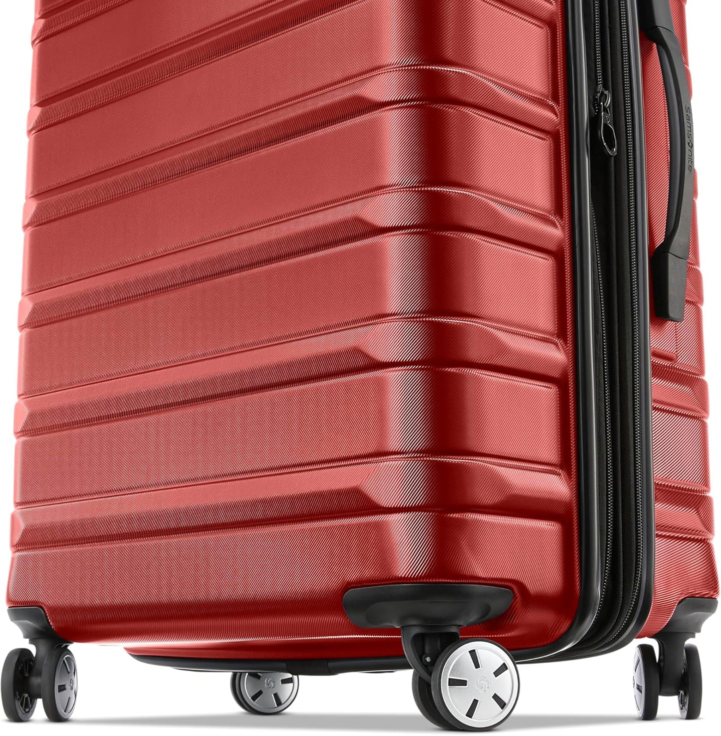 Samsonite Omni 2 Hardside Expandable Luggage with Spinner Wheels, 2-Piece Set (19/24), Arrow Red