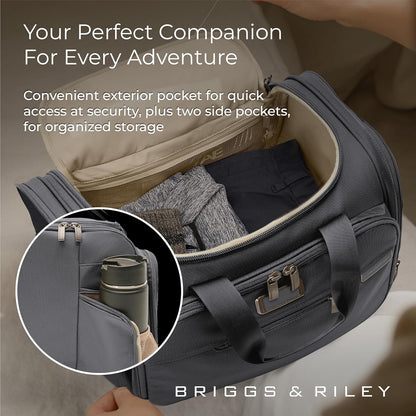 Briggs & Riley Travel Duffel Bag - Weekender & Overnight Luggage for Women & Men, Softside Bag