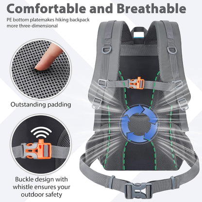 Hiking Backpack 30L Lightweight Travel Daypack Small Day Pack for Men Women Outdoor Camping Backpacking, Blue