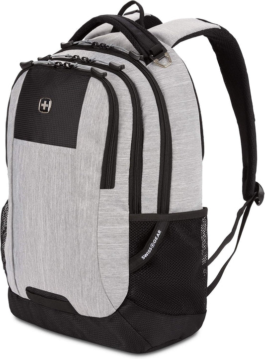 SwissGear Cecil 5505 Laptop Backpack, Heather Grey, 18-Inch