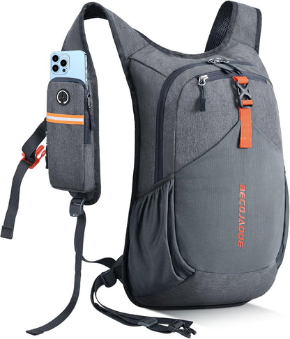 20L Small Hiking Backpack for Men Women Foldable Packable Back Pack Ultralight Hiking Daypack for Travel Camping Outdoor, Gray