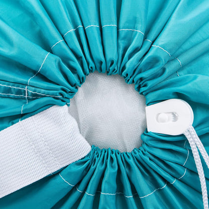 HOMEST XL Nylon Laundry Bag with Strap, Large Dirty Garments Organizer, Easy Fit a Hamper or Clothing Basket, Can Carry Up to 4 Loads of Clothes, Sky Blue