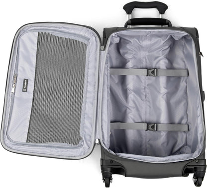 Travelpro Maxlite 5 Softside Expandable Luggage with 4 Spinner Wheels/Soft Underseat Tote, Lightweight Suitcase, Men and Women, Shadow Grey, 2-Piece Set (Tote/20)