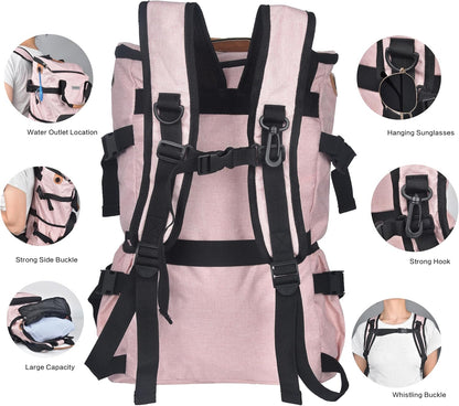 35L Foldable Waterproof Backpack For Outdoor Sports Travel Inside Wet Clothes Compartment Packable For Multiple