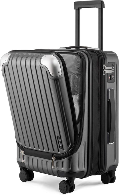 LEVEL8 Grace Carry on Luggage, 20 Inch Expandable Hard Shell Suitcases by LEVEL8