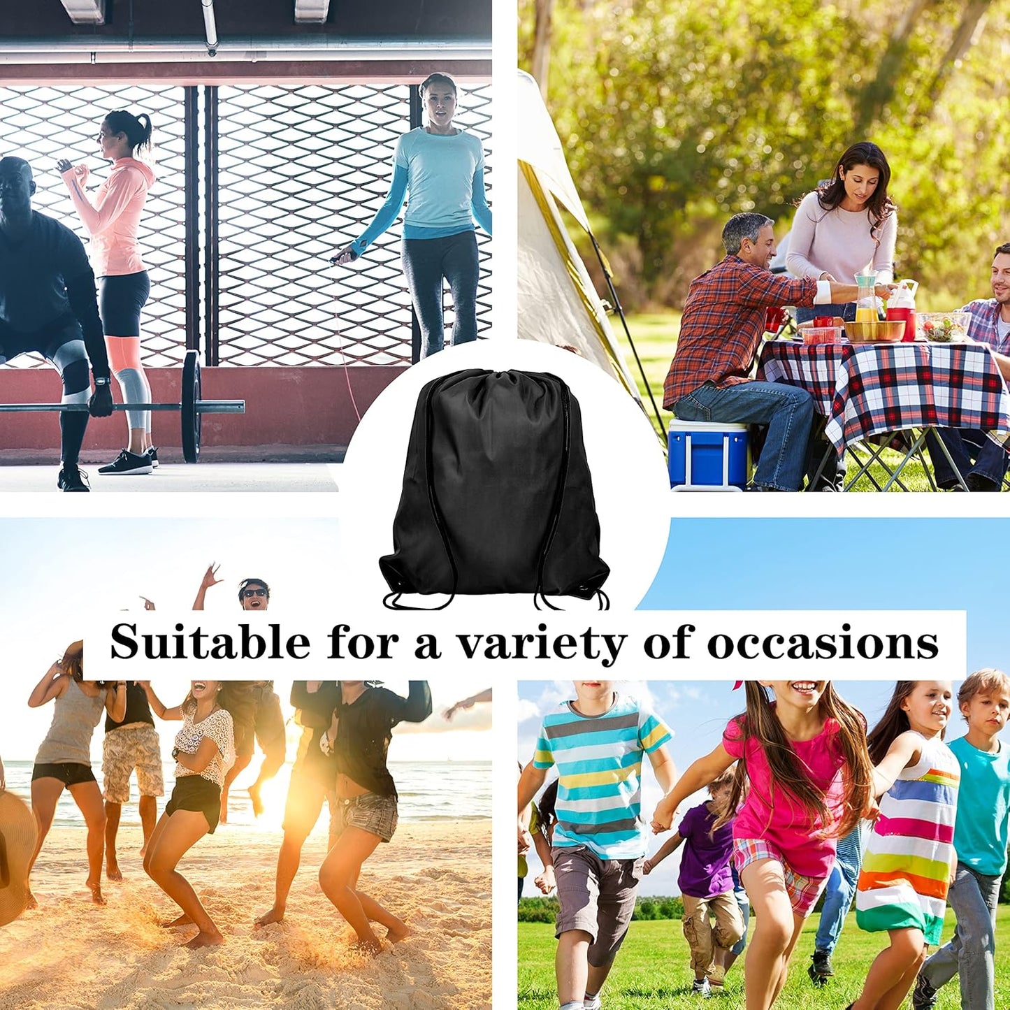 600Pcs Drawstring Backpack Bags String Backpack Sports Sack Pack Bulk Cinch Tote Gym Bag For Women Men Outdoor Traveling Sports Backpack(20 Colors)