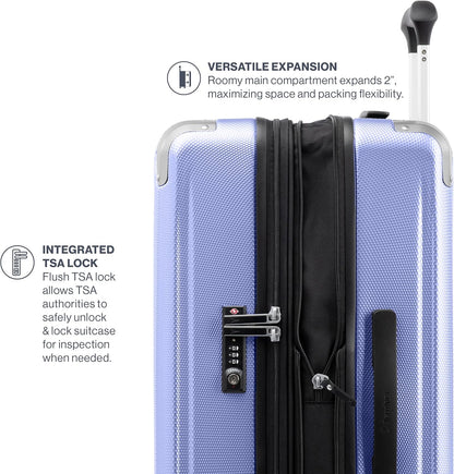 Travelpro Pathways 3 Hardside Expandable Luggage, 8 Spinner Wheels, Lightweight Hard Shell Suitcase, Checked Large 28 Inch, Persian Violet