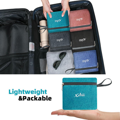 Lightweight Foldable Travel Backpack - 10L Daypack for Women & Men - Teal Blue