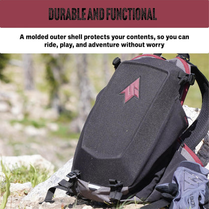Send It Defender 15 Hydration Backpack - MTB, Moto Bag with Spine Protector for Men and Women. 15L Capacity Mountain Bike Hydration Pack - Mountain Bike Protective Gear – Adjustable Fit for Everyone