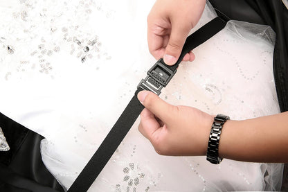 66" Versatile Travelling bags Wedding Dress Travel Garment Bag Tri-Fold Gown Length w/Hanging Hook Extra Pocket