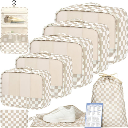 BAGAIL 9 Set Packing Cubes Luggage Packing Organizers for Travel Accessories