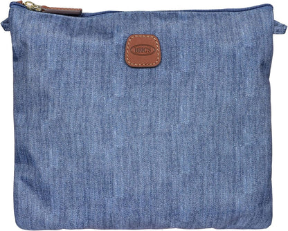 Bric's X-Bag/X-Travel 2.0 Folding Duffel Bag - 18" Carry On and Overnight Travel Bag - Jeans