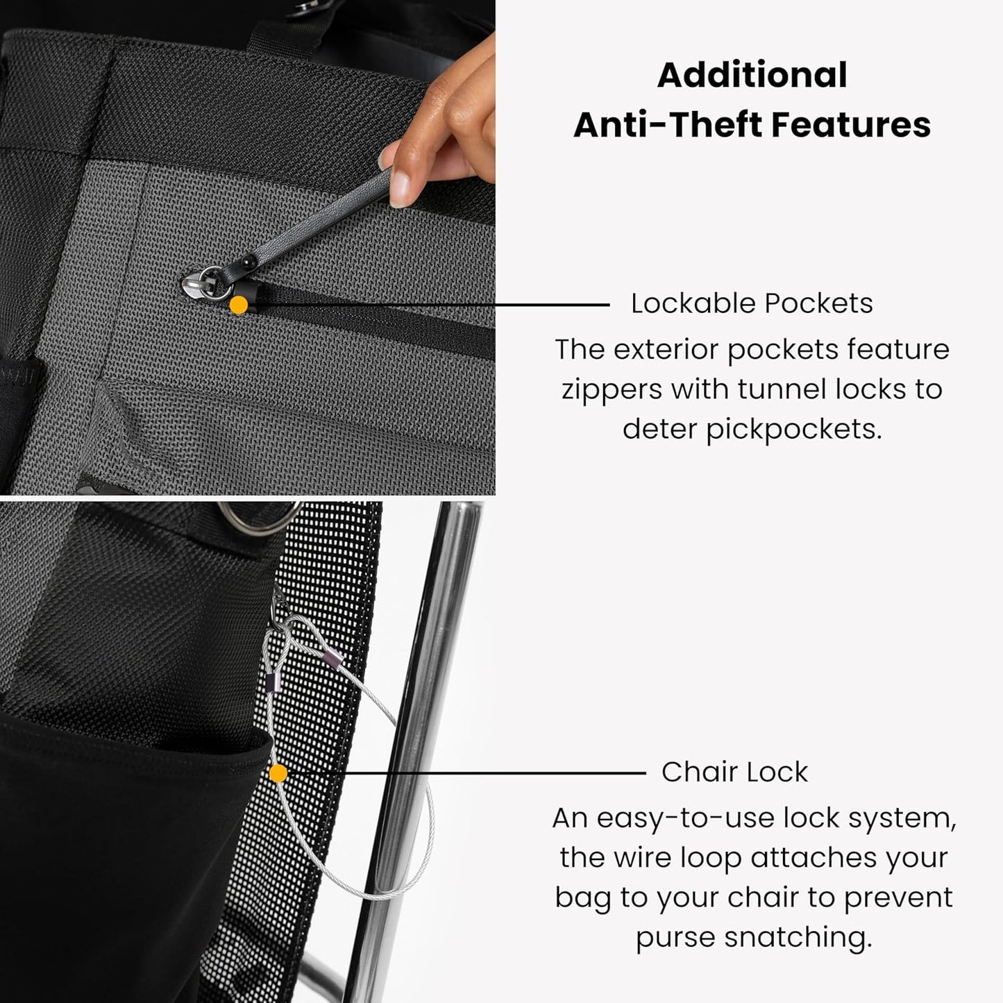 Sherpani Soleil, Anti Theft Convertible Backpack, 3 in 1 Tote Bag, Cross Body Purse, 18L Travel Backpack, Travel Gifts for Women, RFID Protection, Metal Hardware Fits 13” Laptop (Granite)